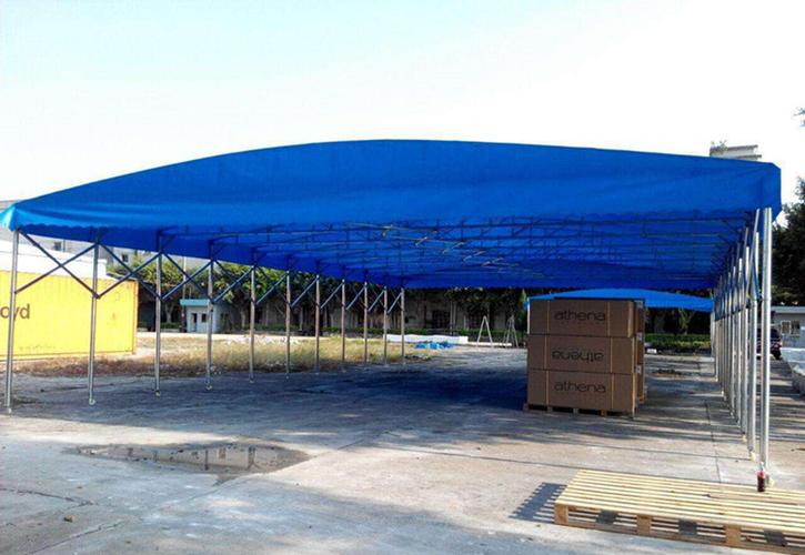 南宁临时厂棚推拉早点篷帆布帐篷大型活动雨棚可移动式雨棚